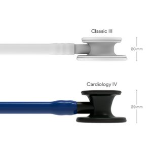 Estetoscopio Littmann Cardiology IV Campana Negra Tubo Azul Marino 3M 6168 - Imagen 4